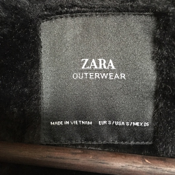 Zara Parka Acolchada Water Repellent Winter Coat Small burgandy - Picture 7 of 9